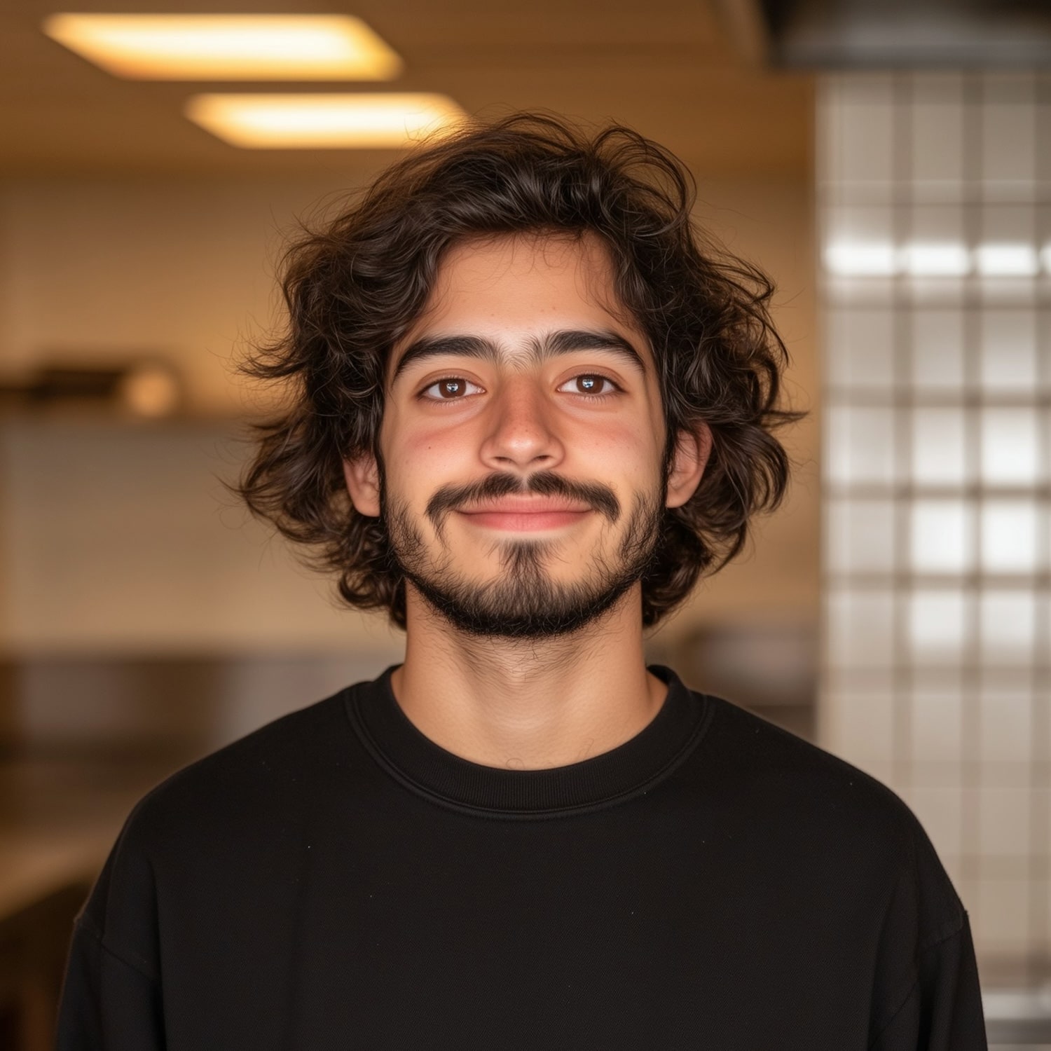 Portrait of a young man with beard