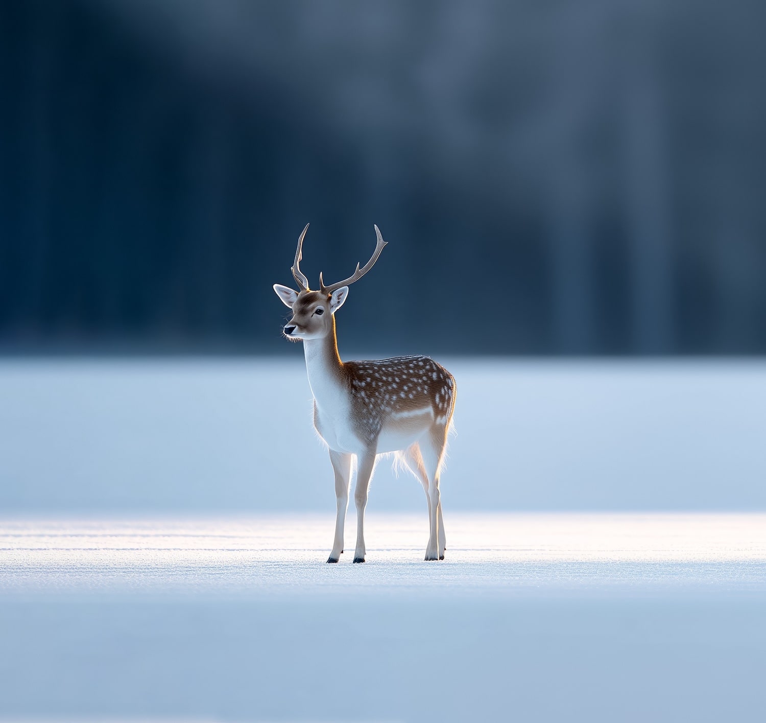 Deer on ice