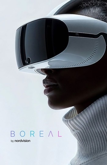 Girl in VR glasses