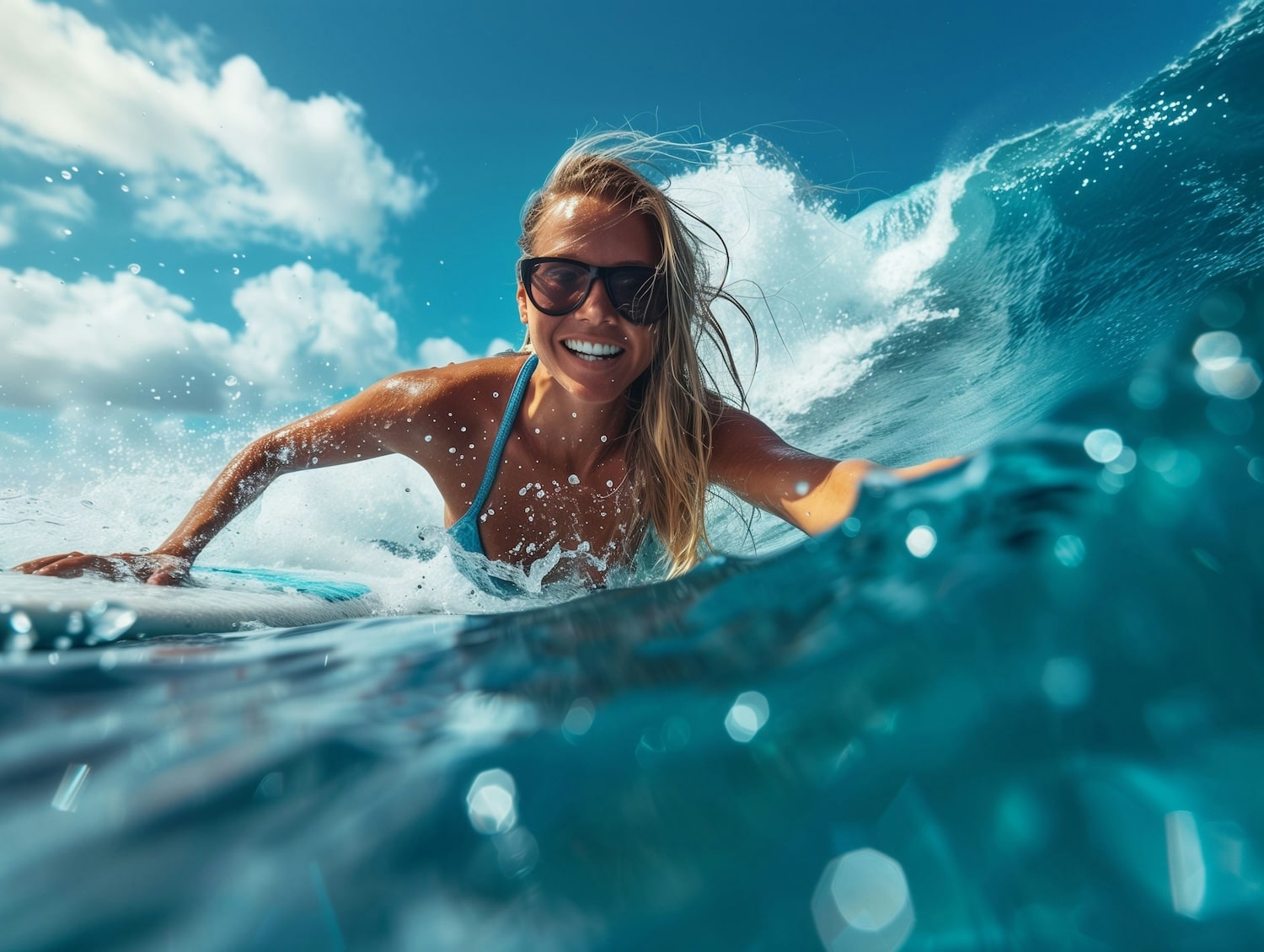Female surfer