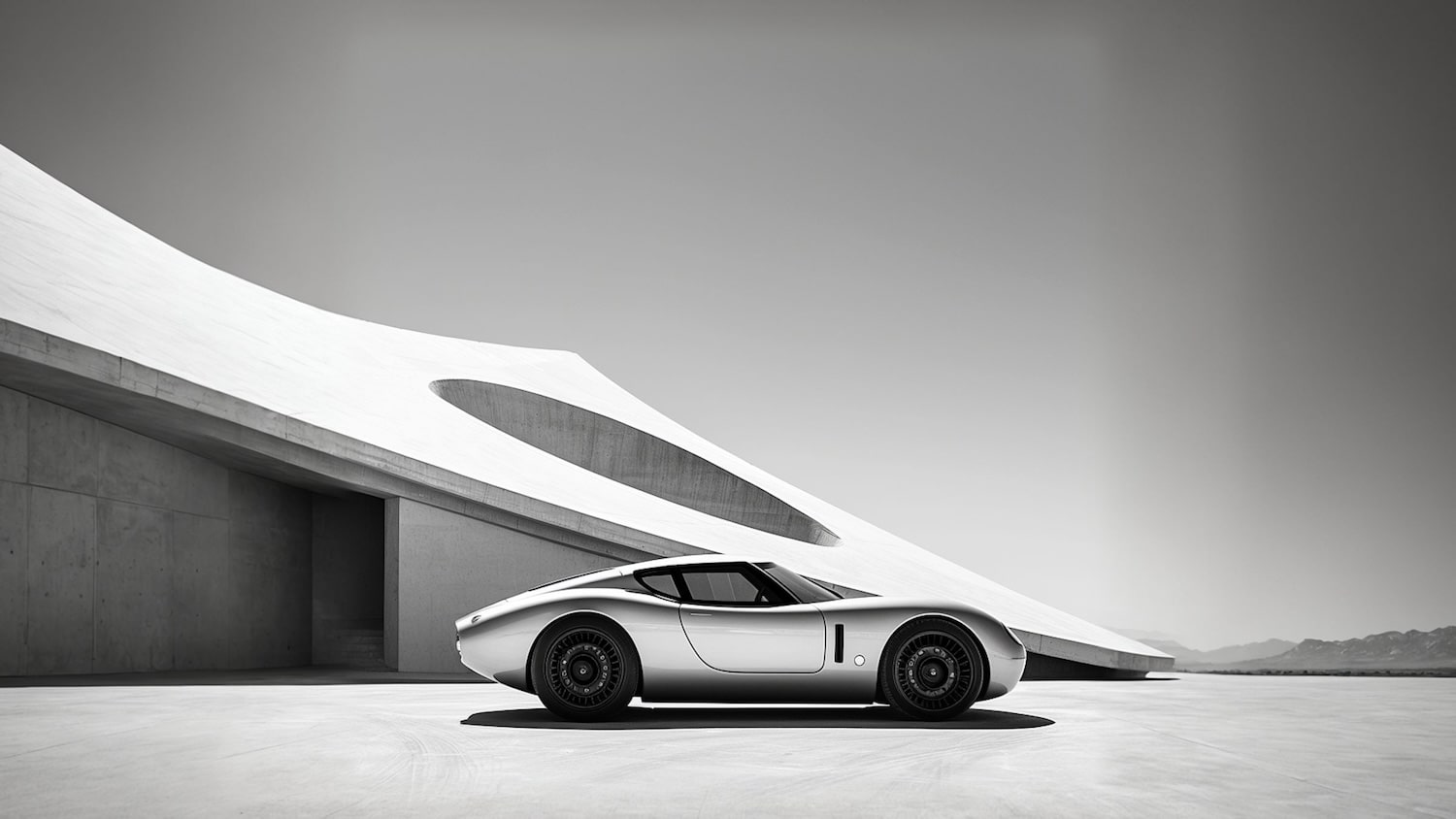 Classic sports car