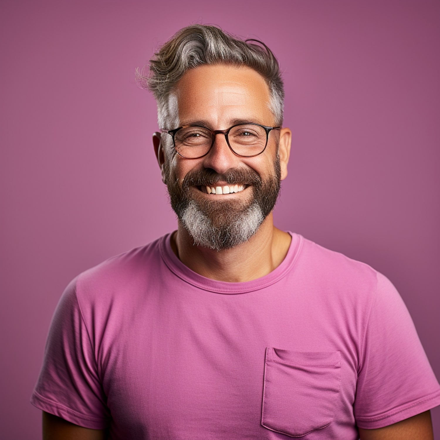 Portrait of a man with glasses and beard