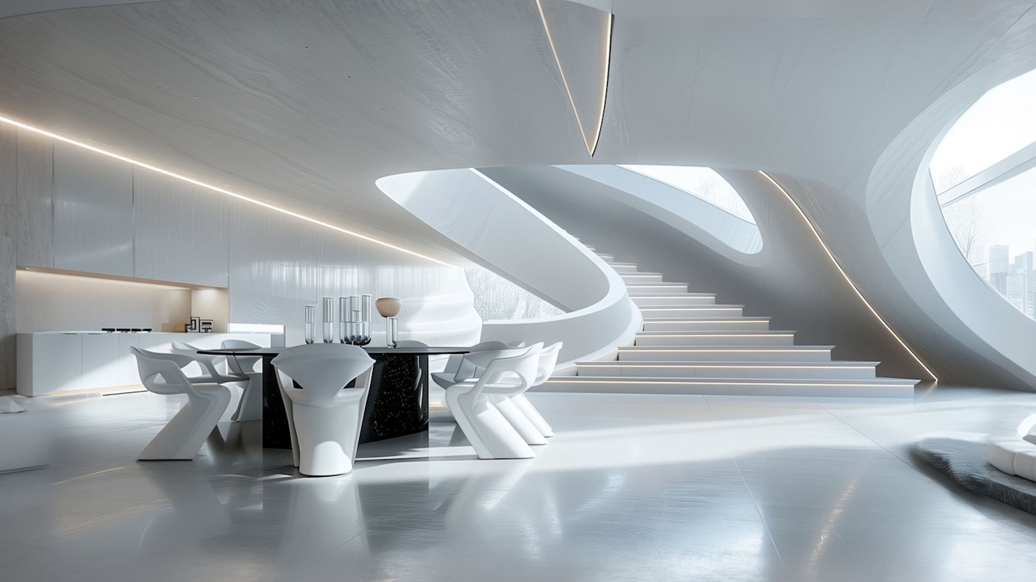 Futuristic interior