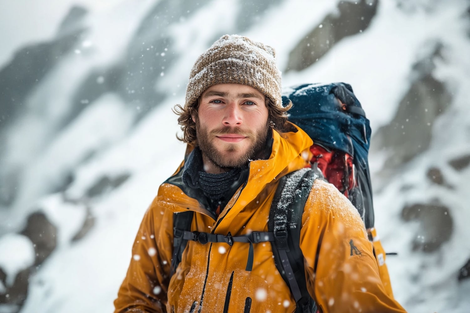 Man in the mountains