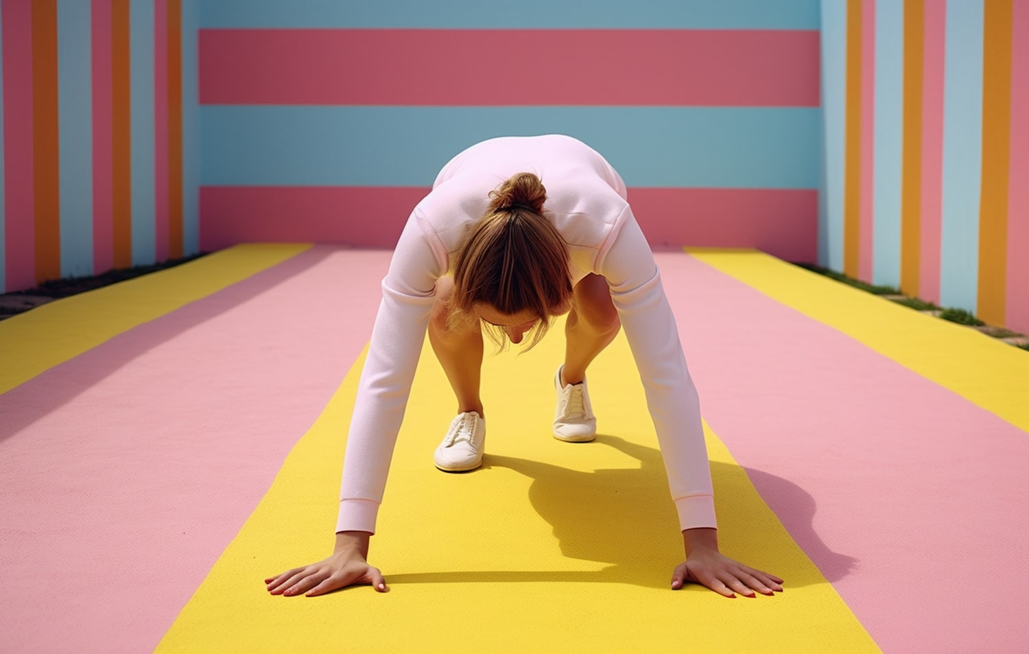 Girl doing workout