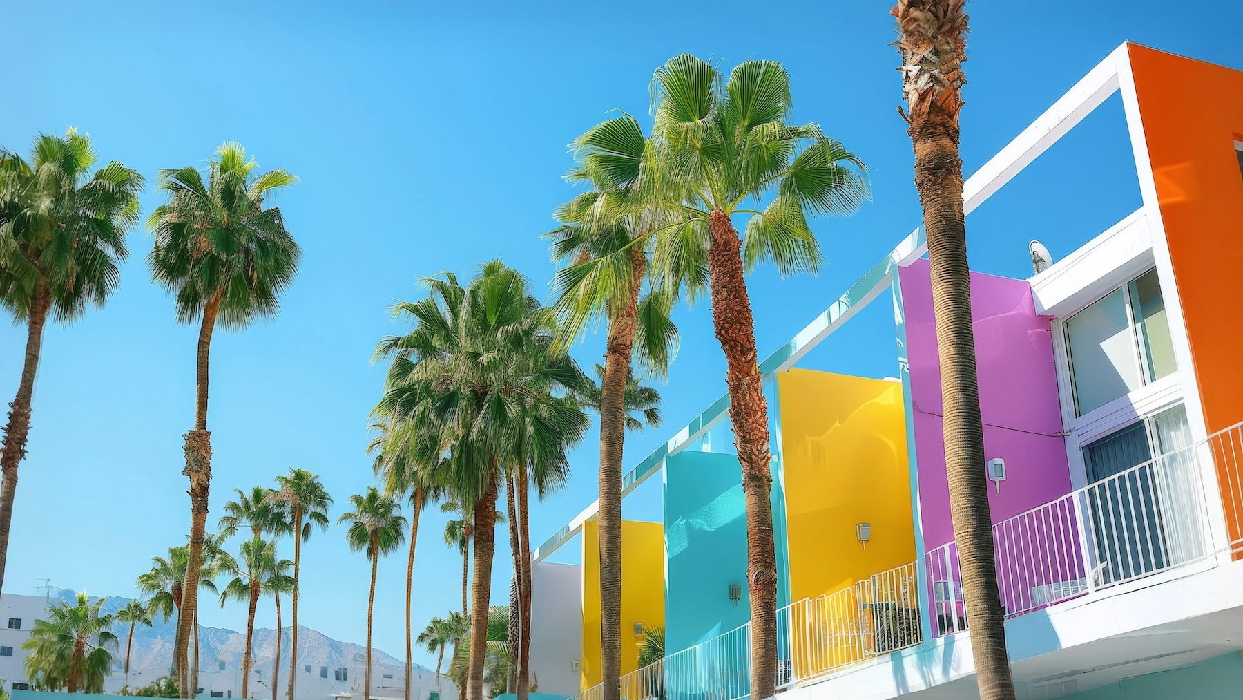 Tropical urban scene
