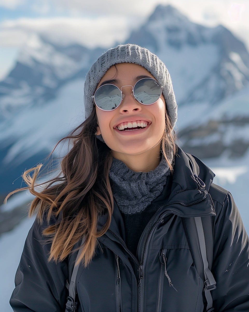Portrait of a young girl with sunglasses